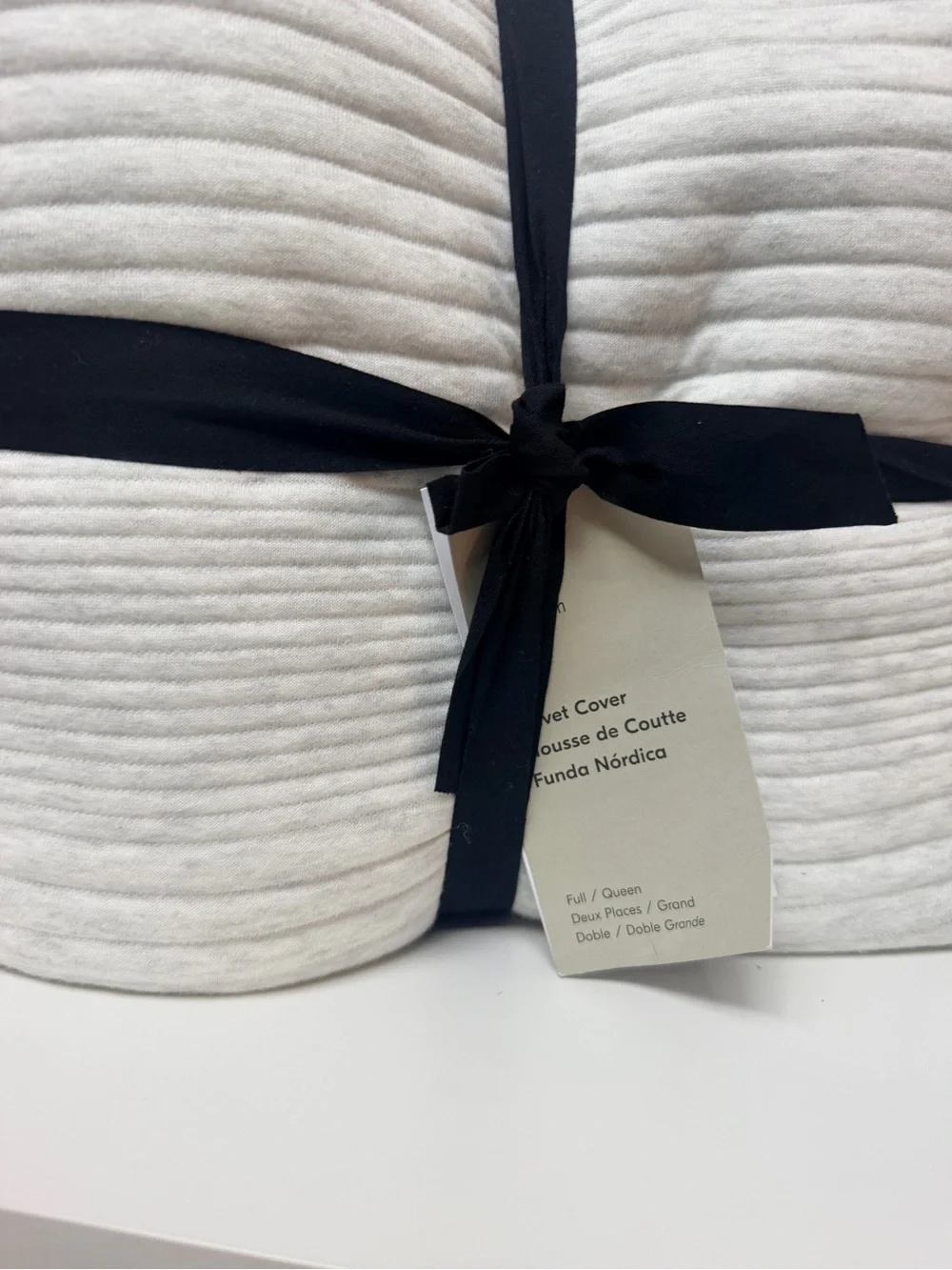 West Elm Cotton Cloud Jersey Duvet Cover QUEEN & 2 Euro Shams NWT